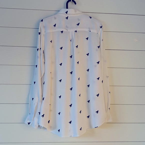 Rails Size  S Rocsi horse pattern button down shirt white, black - Picture 2 of 14